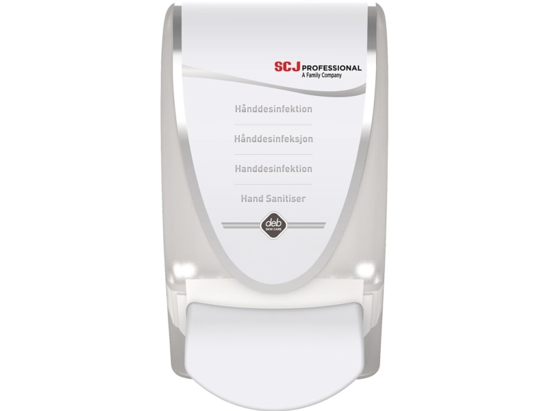 Dispenser, SCJ Professional, 1000 ml, hvid, til hånddesinfektion, manuel, 0,7 ml pr. dosering