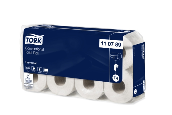 Tork 110789, 30 m, 9,4 cm, 10,3 cm, 12 cm, 250 ark, Hvid