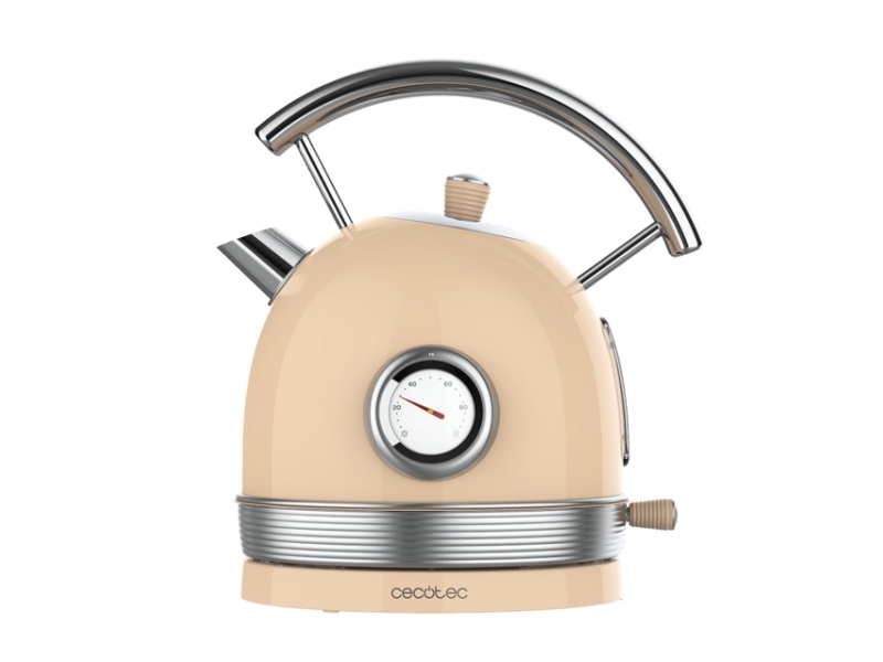 Cecotec Thermosense 420, 1,8 L, 2200 W, Beige, Edelstahl, Regelbare Temperatur, Überhitzungsschutz