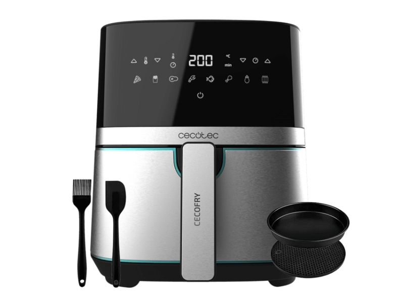 Cecotec 03317, Kuumakiertoilmakypsennin, 5,5 L, 80 °C, 200 °C, 60 min, Yksi