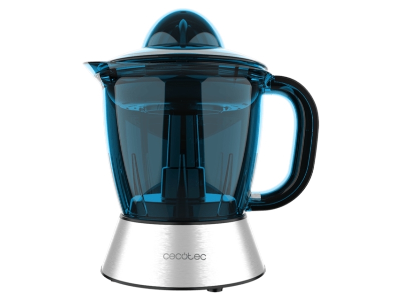 Cecotec 03351, Slow Juicer, Sort, Blå, Rustfrit Stål, 1 L, Plast, 40 W