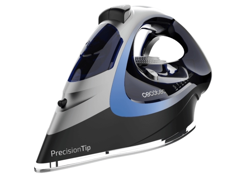 Cecotec Ironhero 3200 Force Anodized, Tør & Dampstrygejern, 270 G/Min, Sort, Blå, Grå, 70 G/Min, Indbygget, 3200 W