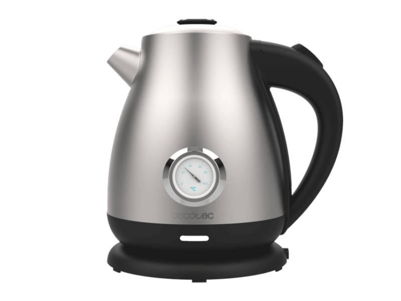 Cecotec Thermosense 620 Retro Steel, 1.7 L, 2200 W, Stainless Steel, Stainless Steel, Adjustable Thermostat, Cordless