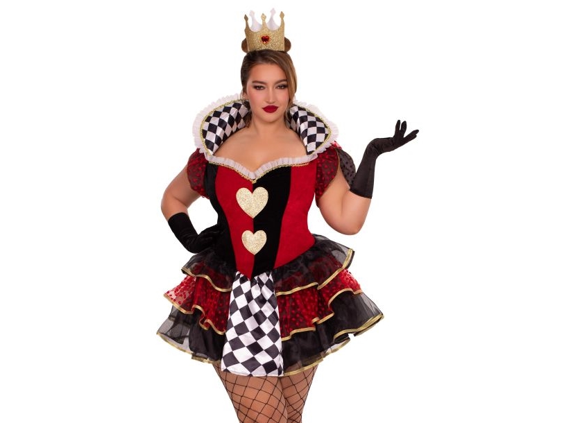 Queen Of Heart Kostume, Plus