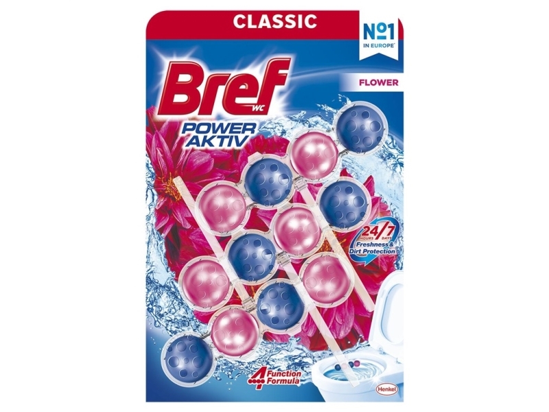 Bref Bref Power Aktiv Flower WC suspensio 3x50g