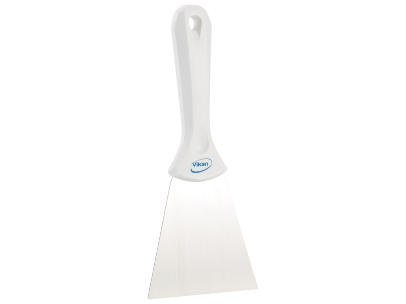 Håndskraber 40095, Vikan, hvid, PP/rustfrit stål, 10 cm - 10 cm / Hvid | Skrabere | Grundig Rengøring | NODISCOUNT