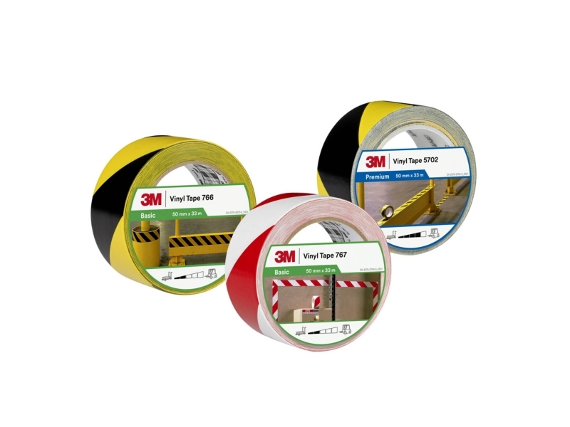 3M 766I markeringstejpSvart och gul vinyltejp0,12mmx50mmx33m | EL Artiklar - Vägar & tillägg - Isoleringstejp | GameStuff
