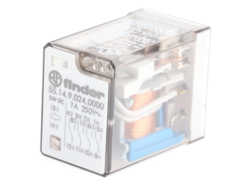 24Vdc 7A-250Vac Relais 4 Wechsler