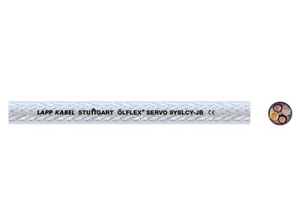 Lapp ÖLFLEX SERVO 9YSLCY-JB, Keskijännitekaapeli, Läpinäkyvä, Polyvinyylikloridi (PVC), Kupari, 2.5 mm², 133 kg/km
