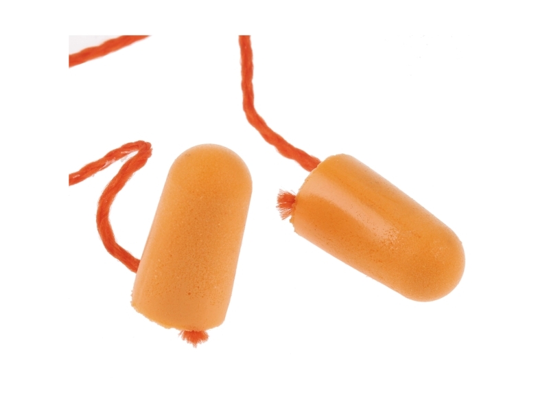 3M 1110, Engangsøreprop, Arbejder, Normal, I ørerne, Rød, Ledningsført