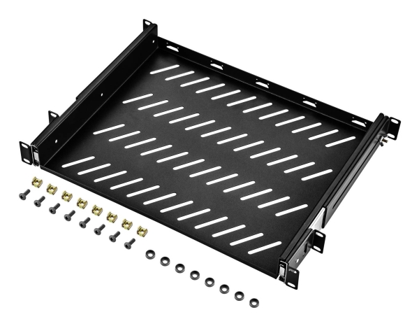 Renkforce Rf-3432148 19-Zoll Netzwerkschrank-Geräteboden 1 He Auszug Geeignet Für Schranktiefe: Ab 400 Mm Schwarz