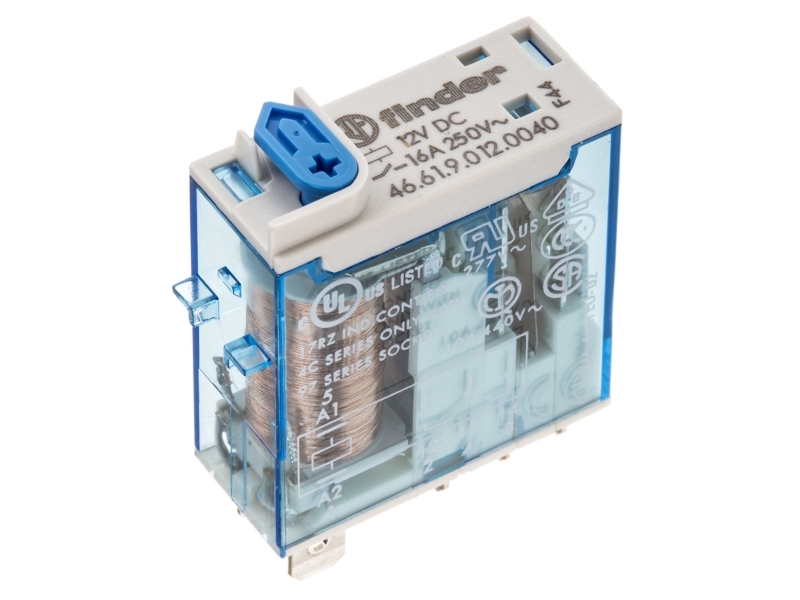 Finder stikbensrelæ 1CO 16A 12VDC