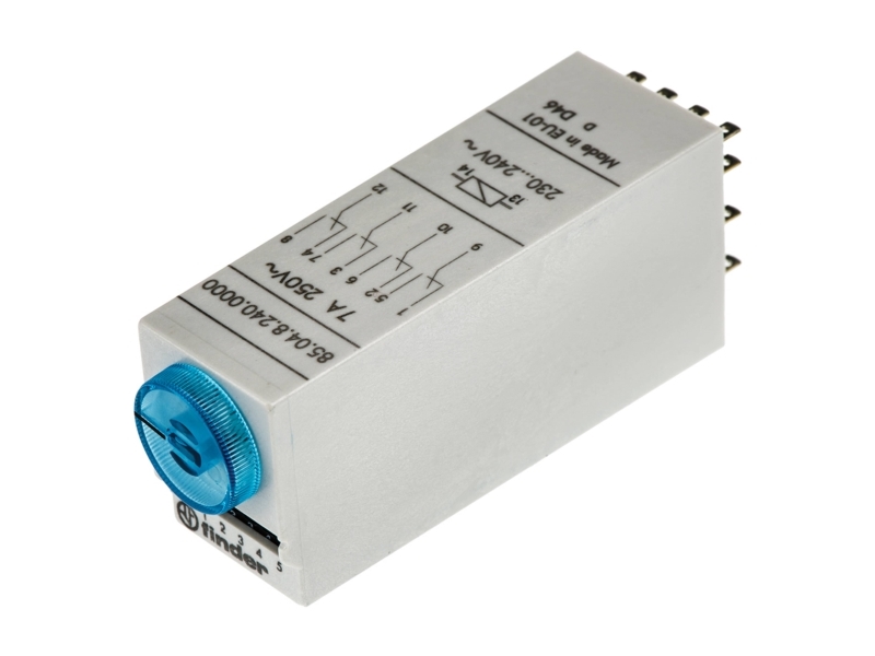 Finder 85.04.8.240.0000 Zeitrelais Multifunktional 230 V/Ac 10 Stück Zeitbereich: 0,05 S - 100 H 4 X Schalter