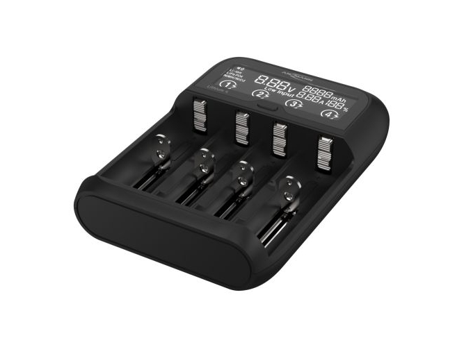 Ansmann Lithium 4 Oplader til runde celler LiFePO , Li-Ion, NiCd, NiMH 10340 , 10350 , 10440, 10500, 10350 , 10440, 10500, 12500, 12650, 13500, 13650, 14500, | EL Artiklar - Batteri - Batteriladdare | GameStuff