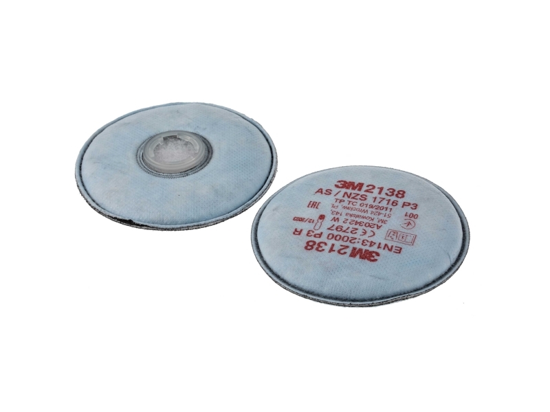 3M 2138, Partikelfilter, 80 stk, P3, 3M™ Helansigtsmaske 6000-serien, 3M™ Halvansigtsmaske 6000-serien, 3M™ Halvansigtsmaske 6500QL...