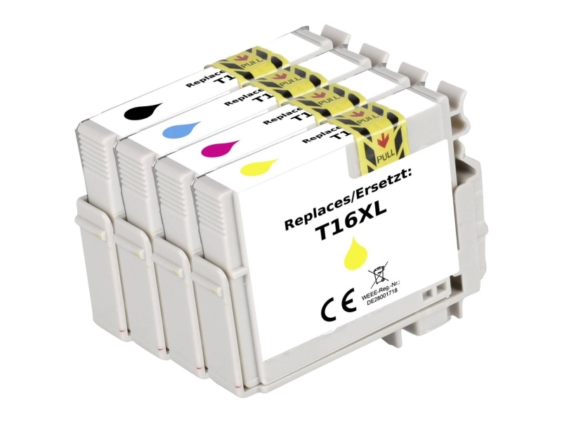 Renkforce Rf-5718868, Hohe (Xl-) Ausbeute, Schwarz, Cyan, Magenta, Gelb, 4 Stück(E), 500 Seiten, 450 Seiten, Kombi-Packung