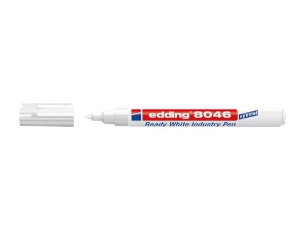 Edding 8046, Vit, Vit, 1 mm, 3 mm, 1 styck | Skrivredskap - Märkpennor - Permanent Marker | GameStuff