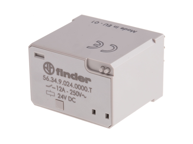 Finder 56.34.9.024.0000T Stikrelæ 24 V/Dc 12 A 4 X Omskifter 10 Stk