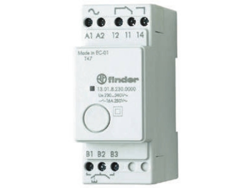 Strømstødskontakt Din-Skinne Finder 13.01.0.012.0000 1 X Skiftekontakt 12 V Dc/Ac 1 Stk
