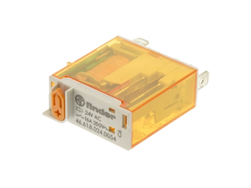 Finder 46.61.8.024.0054 Stikrelæ 24 V/Ac 16 A 1 X Skiftekontakt 10 Stk