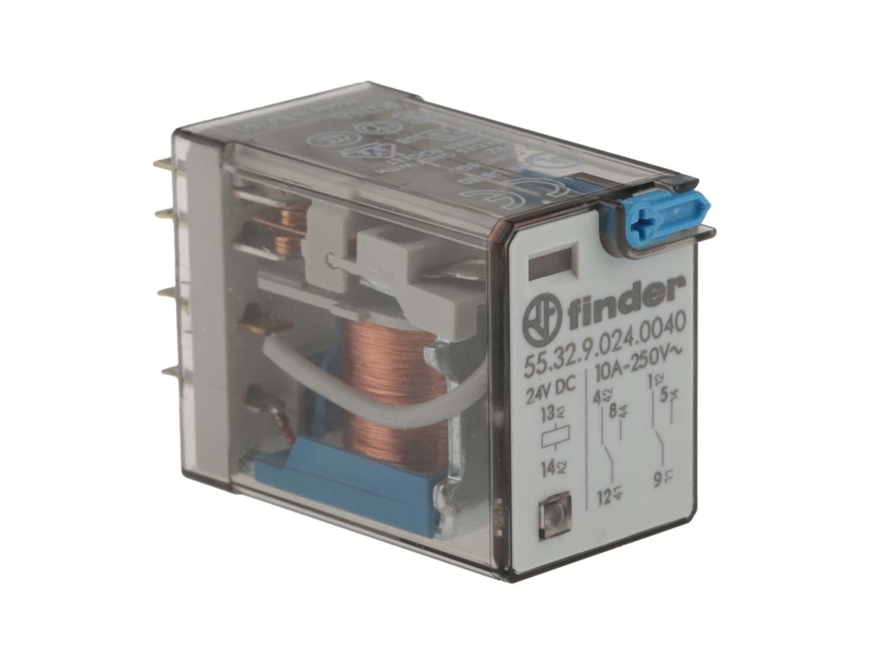 Steckerrelais Industrie S55.32, 2P, 10A, 24V Dc