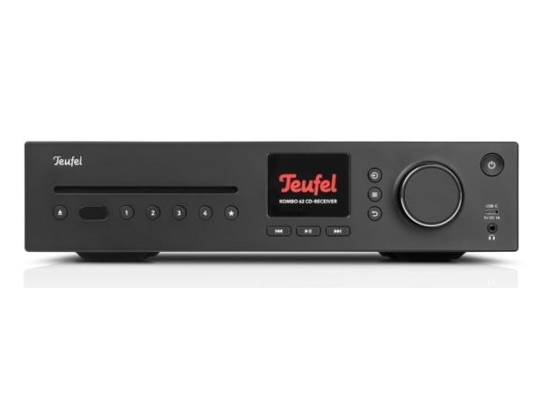 Teufel KOMBO 62 Mk2 CD-Receiver, 3.5mm, AAC, DAB+, FM, CD-afspiller, CD, CD-R, 230 V