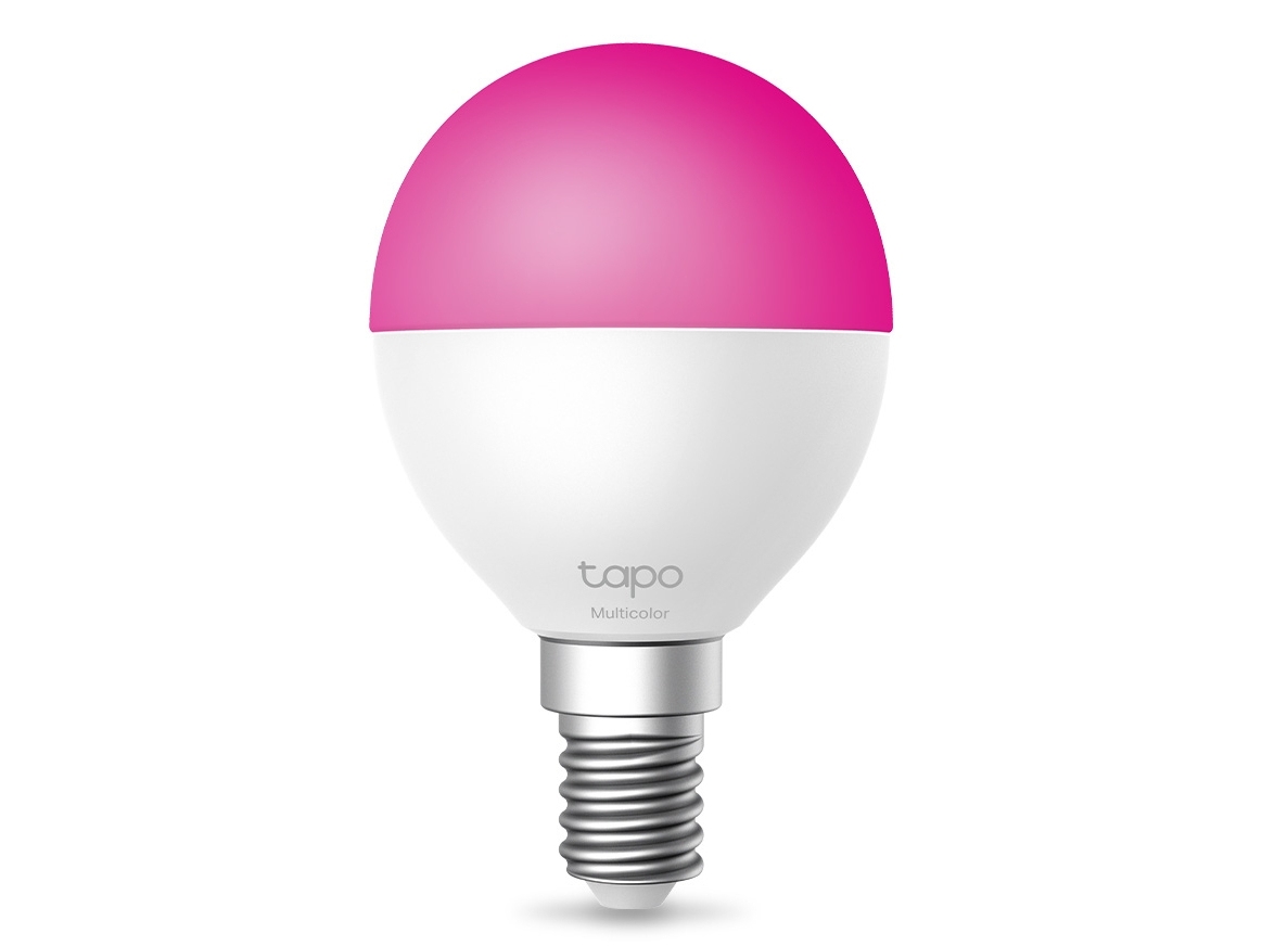 TP-Link Tapo L430P, Smart pære, Wi-Fi/Bluetooth, Lyserød, Hvid, 802.11b, 802.11g, Wi-Fi 4 (802.11n), E14, P45