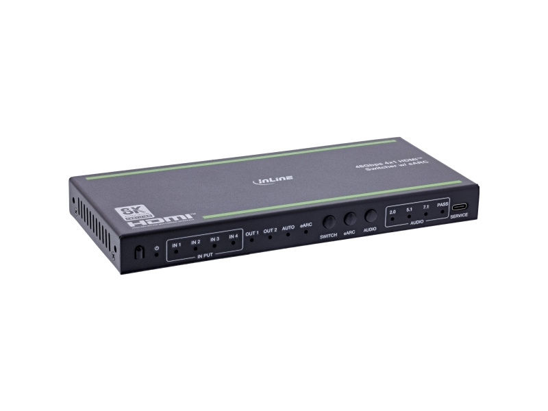 Inline 57885A, Hdmi, Metal, Sort, 8 Kv, 4 Kv, Dolby Vision, High Dynamic Range 10 (Hdr10), High Dynamic Range 10+ (Hdr10 Plus), Hybrid Log-Gamma...