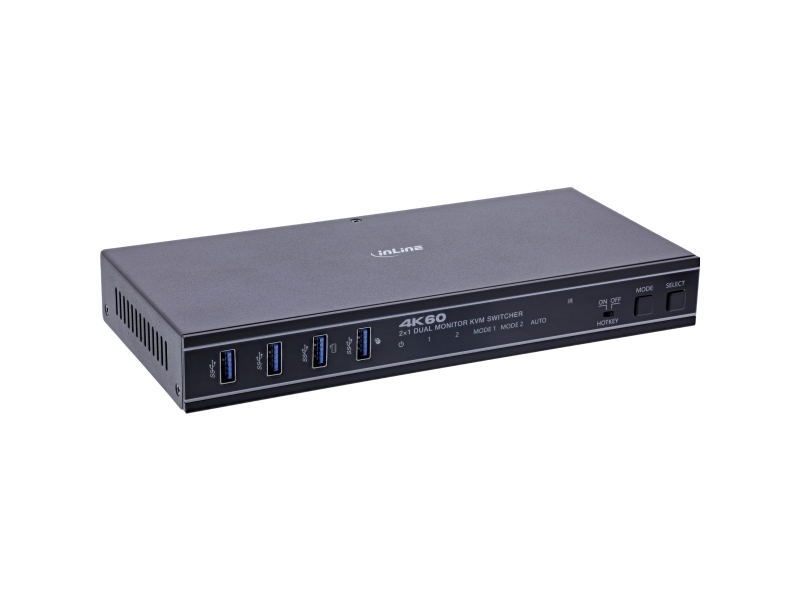 InLine 57885F, 3840 x 2160 pixel, 4K Ultra HD, Stativ-montering, 12 W, Sort