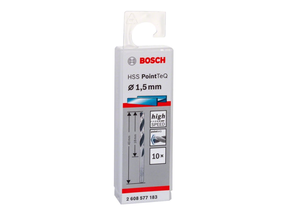 Bosch METALBOR POINTTEC HSS-R 1,5MM 10 st | Elverktyg - Tillbehör - Metallborr | GameStuff