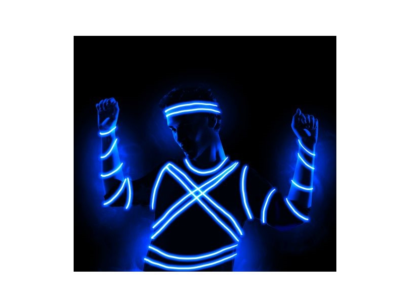 Blaues Led-Kabel
