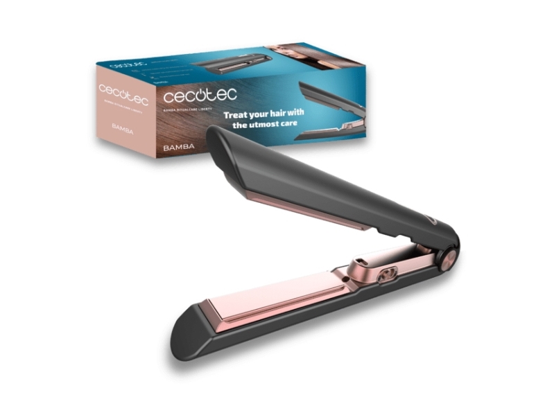 Cecotec Bamba Ritualcare Liberty, Glattebørste, Varm, Knapper, 180 °C, Sort, Lyserød, 1 Stk
