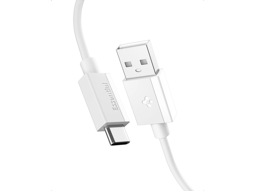 Spigen Aca08715, 1 M, Usb A, Usb C, Usb 2.0, 0,48 Gbit/S, Weiß