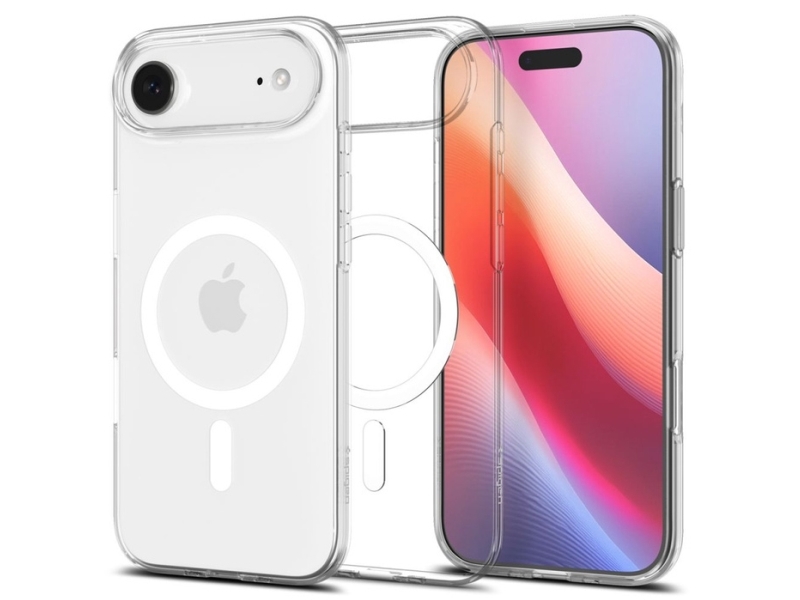 Spigen ACS10395, Cover, Apple, iPhone Air, 16,5 cm (6.5), Transparent, Hvid