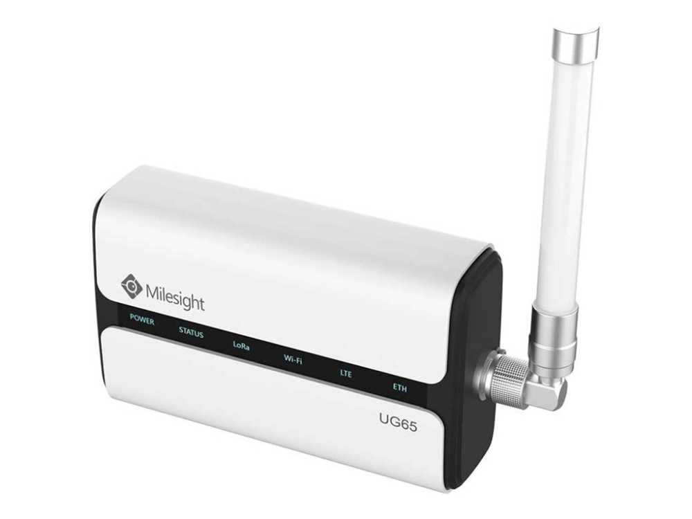 Milesight UG65 - Yhdyskäytävä - 1GbE - LoRaWAN, Wi-Fi - 2,4 GHz - pilvihallittu työpöydälle/seinään/pylvääseen asennettava