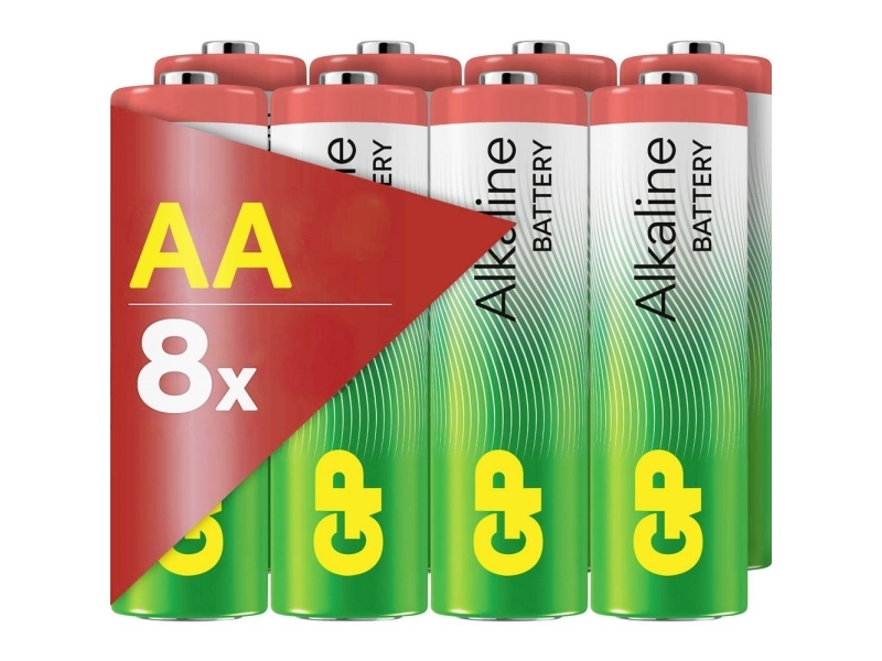 Gp Aa-Batteri Gp Alkaline 1,5V 8 Stk Aa-Batteri 1,5 V 8 Stk