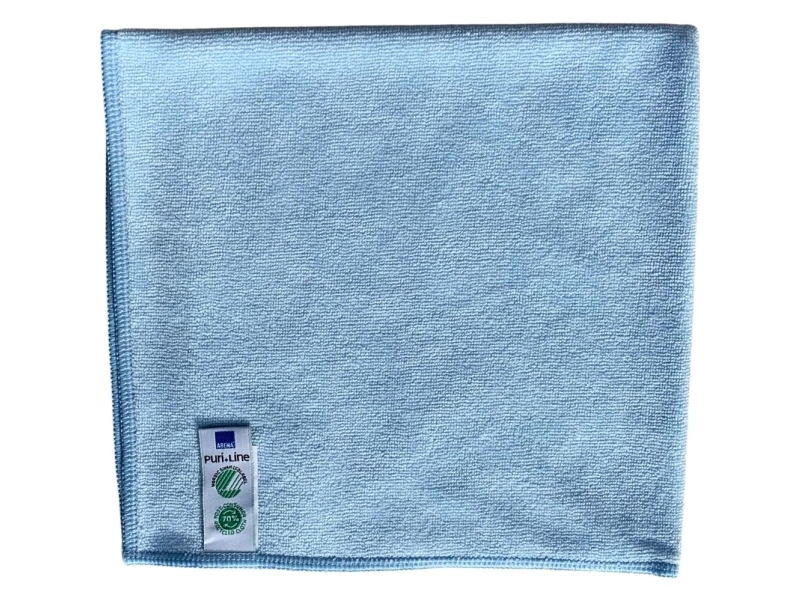 Rengøringsklud, ABENA Puri-Line Soft, 32x32cm, blå, mikrofiber - (10 stk.)