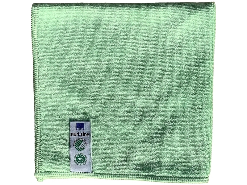 Puhdistusliina, ABENA Puri-Line Soft, 32x32cm, vihreä, mikrokuitu - (10 kpl)