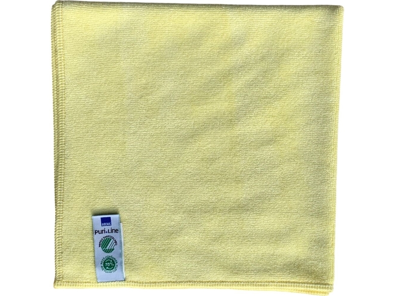 Puhdistusliina, ABENA Puri-Line Soft, 40x40cm, keltainen, mikrokuitu - (10 kpl)