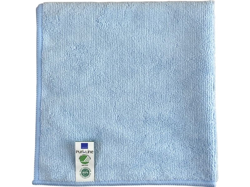 Puhdistusliina, ABENA Puri-Line Basic, 40x40cm, sininen, mikrokuitu - (10 kpl)