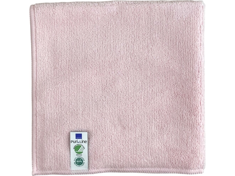 Puhdistusliina, ABENA Puri-Line Basic, 40x40cm, punainen, mikrokuitu - (10 kpl)