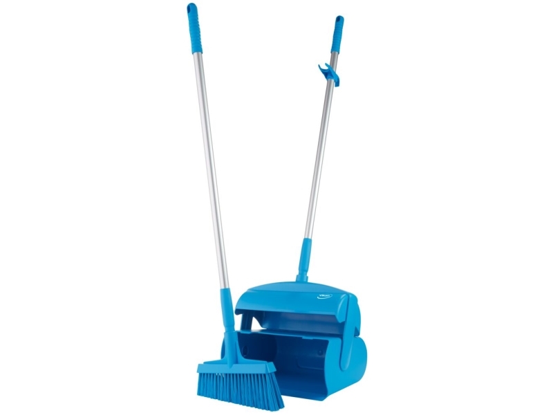 Kehrblech-Set, Vikan, Blau, Aluminium/Polyester/Pp/Edelstahl