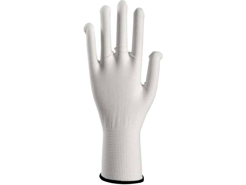 Tekstil Handske, Abena, 6, Hvid, Polyester - (50 Stk.)