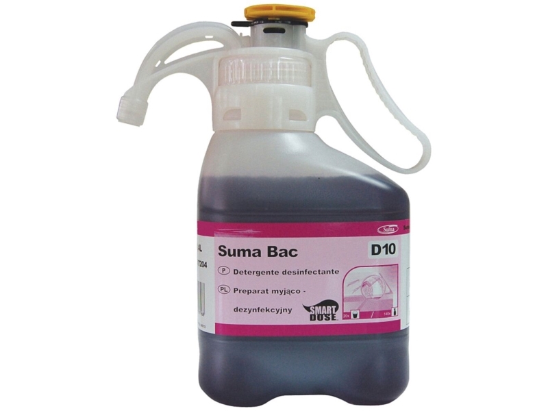 Suma Bac D10 - Rengøring - Væske - Flaske - 1.4 L - Professionel - Koncentreret - Klar-Purpur (Pakke Med 2)