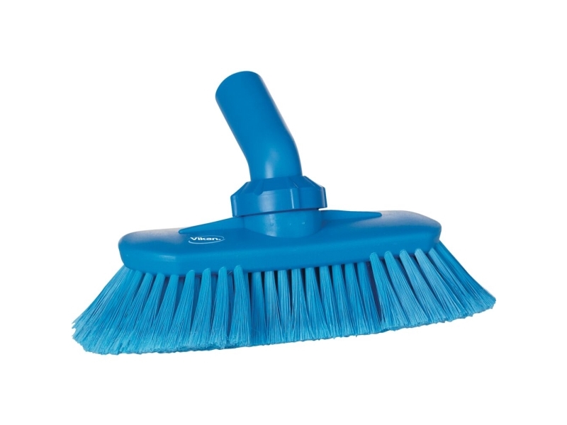Schwenkbare Bürste Mit Wasserdurchlauf, Vikan, Blau, Polyester/Pp/Edelstahl, 24 Cm, Weiche Borsten