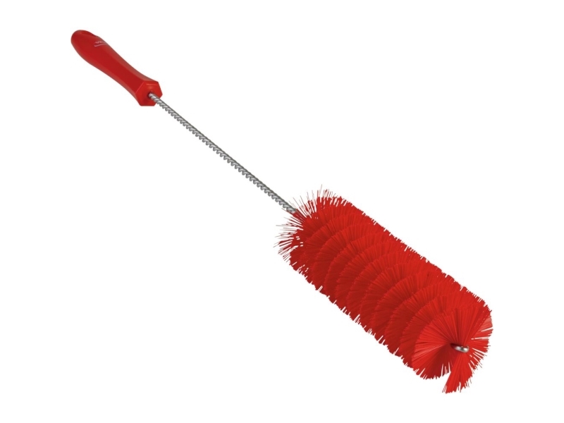 Rørrenser, Vikan, 50Cm, Ø5cm, Rød, Polyester/Pp/Rustfrit Stål - (15 Stk.)
