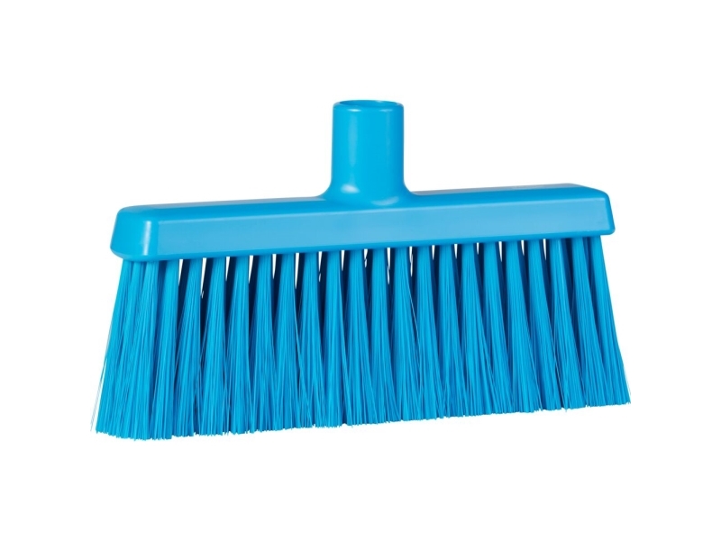 Lobbykost, Vikan, flere farver, PP/polyester/rustfrit stål, 26 cm, bløde/stive børstehår - Blå / 26 cm - Børster og koste - Fødevaregodkendt - Gulve og Vægge