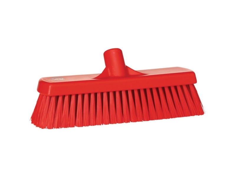 Kehrbesen, Vikan, Rot, Polyester/Pp/Edelstahl, 30 Cm