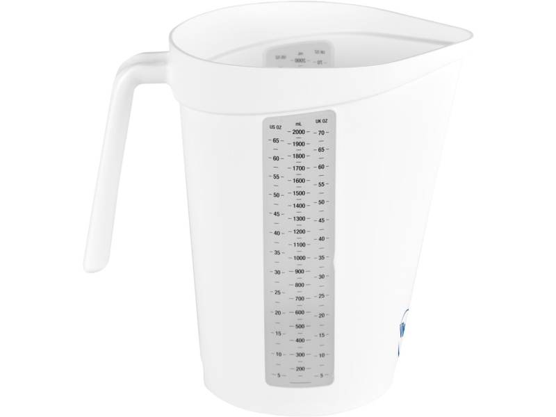 Mittakannu, Vikan, 2 l, valkoinen, PP