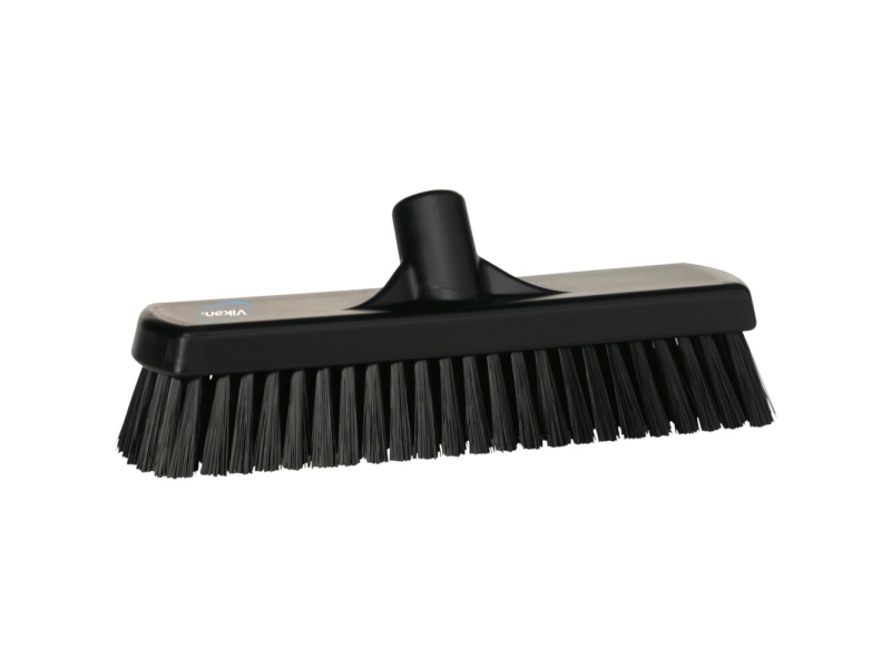 Golv- och väggskurborste, Vikan, 30,5x8,5x11 cm, svart, polyester/PP/rostfritt stål, 30,5 cm, styv | Rengöring - Rengöringsprodukter - Rengöringsmaskiner - Utrustning - Skrapor & Kvastar | GameStuff